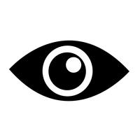Symbol för ikon för ögonikonen vektor