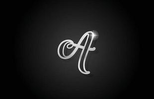 grå linje en alfabetet bokstavslogotyp ikon. kreativ design för företag och företag vektor