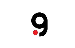 svart vit g alfabetet bokstaven logotyp ikon design. kreativ mall för företag och företag vektor