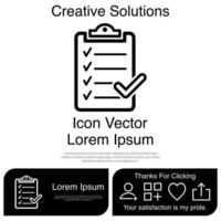 Zwischenablage-Icon-Vektor eps 10 vektor