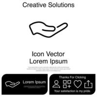 Hand-Icon-Vektor eps 10 vektor