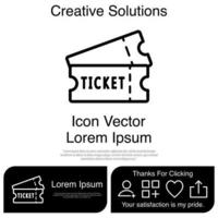 Ticket-Icon-Vektor eps 10 vektor