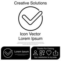 Häkchen-Icon-Vektor eps 10 vektor