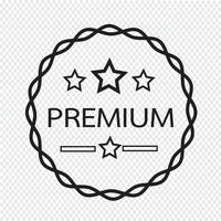 vintage premium label icon vektor