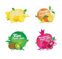 Fruchtsaft-Logo vektor