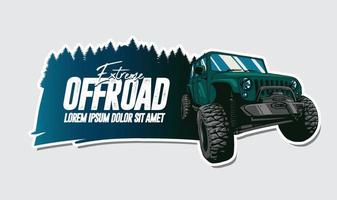 Offroad-Extremsport-Kunstwerk vektor