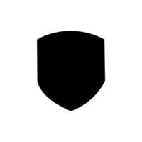 Schild Vektor flaches Symbol, Silhouette. Guard-Logo.