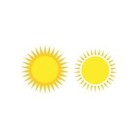 Sonne-Symbol. Sonne-Icon-Vektor. Symbolvektor für Helligkeit vektor