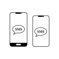 Smartphone-Symbol. Handy-Symbol flaches Design. vektor