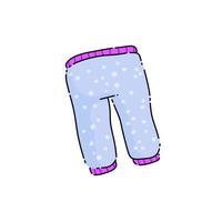 Babyhose. Säuglingskleidung und Pyjamas mit Muster. Cartoon-Illustration vektor