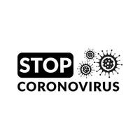 stopp virus tecken. coronavirus-infektion vektor