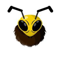 Wespe. gelbes insekt für das logo der honigproduktion. vektor
