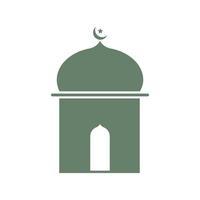 einfacher isolierter Moschee-Symbolvektor vektor