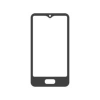 neuester moderner Smartphone-Icon-Vektor isoliert vektor