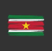 Bürste der Surinam-Flagge vektor