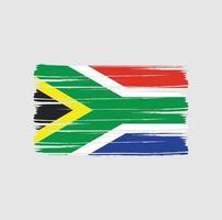 Bürste der südafrikanischen Flagge vektor
