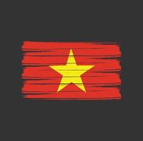 vietnam flaggborste vektor