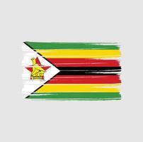 zimbabwe flaggborste vektor
