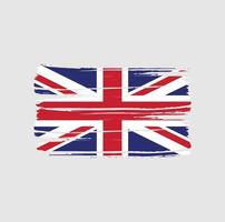 Pinselstriche der Flagge des Vereinigten Königreichs vektor