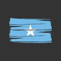 somalia flagga penseldrag vektor