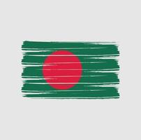 bangladesh flaggborste vektor