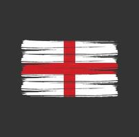 England-Flagge-Pinsel vektor