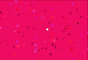 hellviolettes, rosafarbenes Vektorlayout mit Kreisen, Linien, Rechtecken. vektor