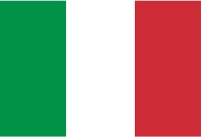 Flagge von Italien vektor