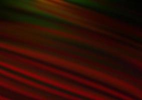 mörkgrön, röd vektor suddig glans abstrakt bakgrund.