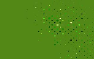 hellgrüner Vektorhintergrund mit Punkten. vektor