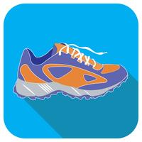 Sport sko blå vektor ikon
