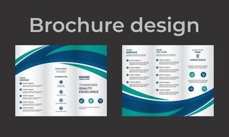 broschürenvorlagendesign kreatives unternehmens- und neues design. vektor