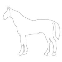 Pferdelinie Kunstvektordesign vektor