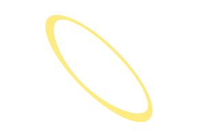 Ellipse gul form vektor