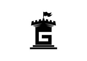 Buchstabe g Schloss Vektor Symbol Symbol