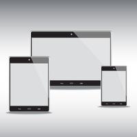 Vektorillustration der mobilen Tablet-Geräte