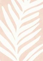 Boho-Wanddekoration mit erdfarbenem Blattdesign. minimalistische und natürliche wandkunst, botanische moderne kunstdruckvektorillustration für wanddekoration, hausgalerie, postkarte, broschüre vektor