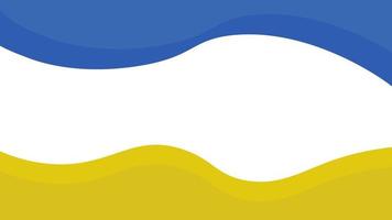 Flagge der Ukraine mit Platz für Text. blauer und gelber Hintergrund. krieg in der ukraine stoppen. Russland hat die Ukraine angegriffen vektor