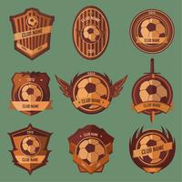 Fotboll boll emblem vektor