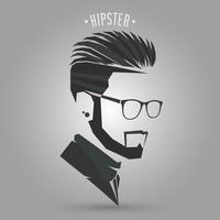 Hipster kort hår vektor