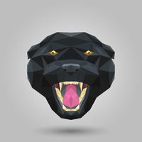 Geometrischer schwarzer Panther