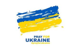 Vektor kreative handgemalte Bürste Flagge Ukraine Land