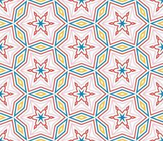 abstrakte Fantasie dünne Linie Hexagon, geometrisches nahtloses Muster des Dreiecks. kreatives mosaik, fliesenhintergrund. vektor