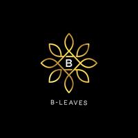 Goldener Blumenvektor verlässt Anfangsbuchstaben Typ B Logo Design Template vektor