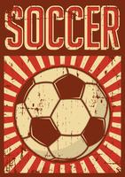 Fußball Fußball Sport Retro Pop Art Poster Beschilderung vektor