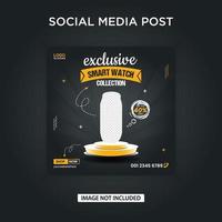 exklusives Smartwatch-Social-Media-Post-Web-Banner vektor