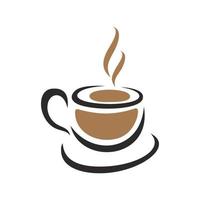 Kaffee-Vektor-Logo-Vorlage vektor