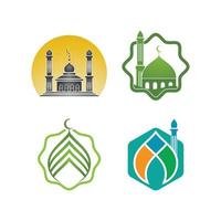 islamisk logotyp, moské vektor