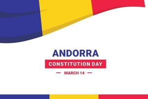 Verfassungstag von Andorra vektor