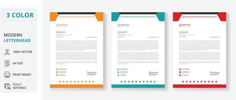formgivningsmall för brevpapper för företag vektor
